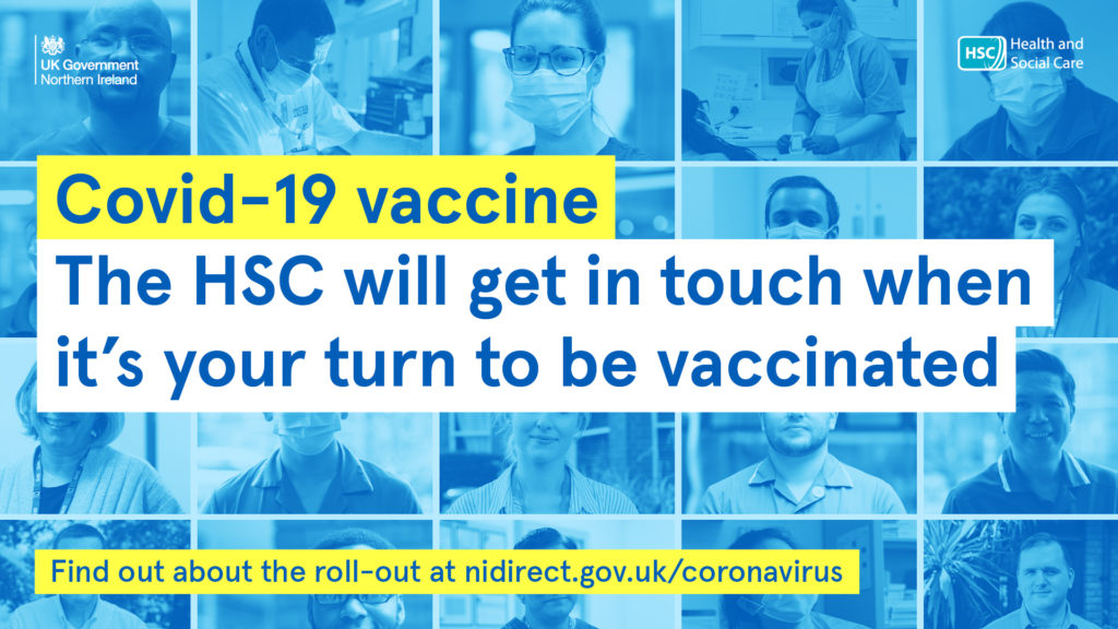 You will be contacted when you can have the Covid-19 vaccine