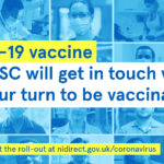 You will be contacted when you can have the Covid-19 vaccine